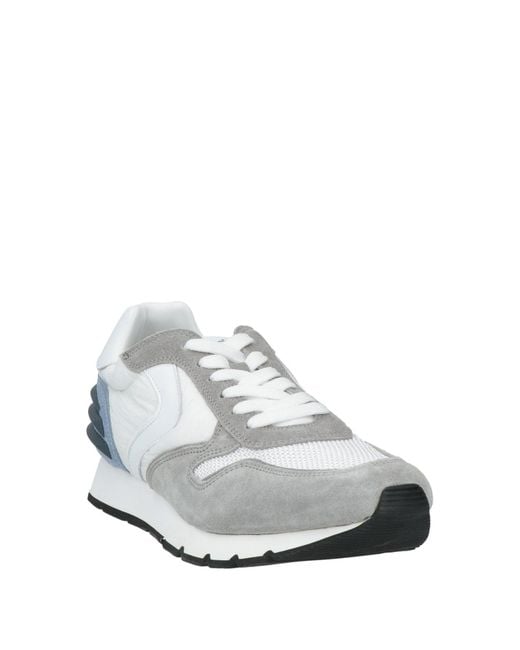 Voile Blanche White Sneakers Leather, Textile Fibers for men