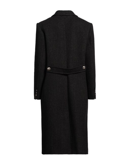 Sandro Black Coat Virgin Wool