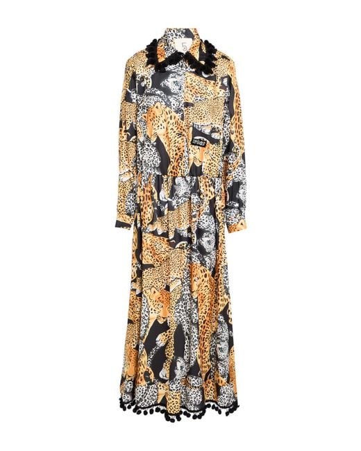 5 PROGRESS Metallic Maxi-Kleid