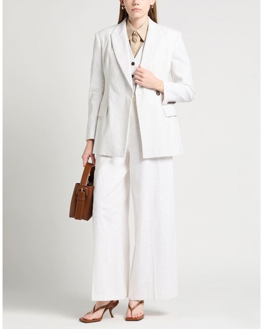 Brunello Cucinelli White Blazer