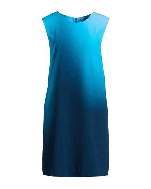 Ermanno Scervino Blue Mini Dress Viscose