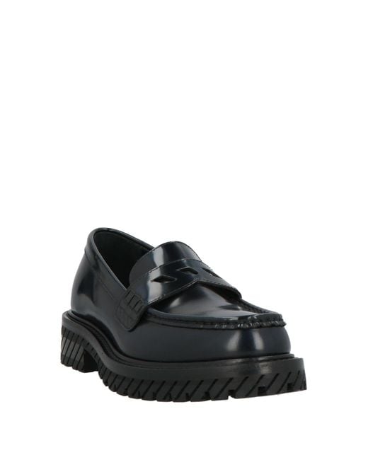Off-White c/o Virgil Abloh Black Midnight Loafers Leather