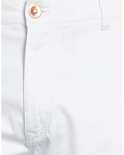 Hand Picked White Pants for men