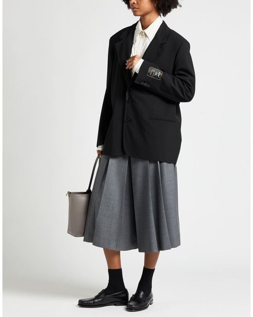 Marni Black Blazer Polyester, Virgin Wool, Elastane