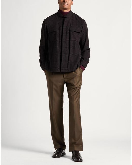 Boglioli Black Jacket Wool, Cashmere for men