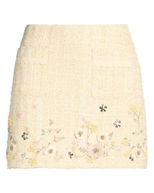 Elisabetta Franchi Natural Mini Skirts