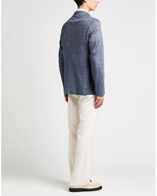 Harris Wharf London Gray Blazer Linen, Cotton, Polyester for men