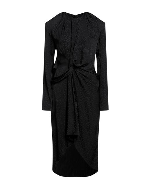 CAPASA MILANO Black Mini Dress Polyester
