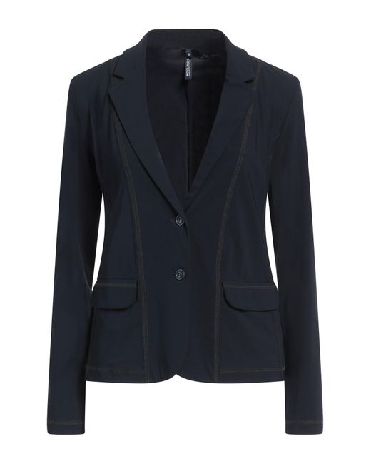 Woolrich Blue Midnight Blazer Polyamide, Elastane