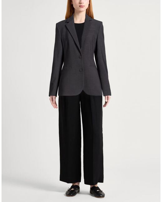 Dondup Black Blazer Polyester, Virgin Wool, Elastane