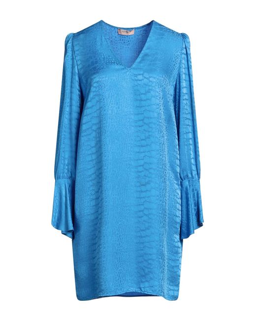 Robe courte Twin Set en coloris Blue