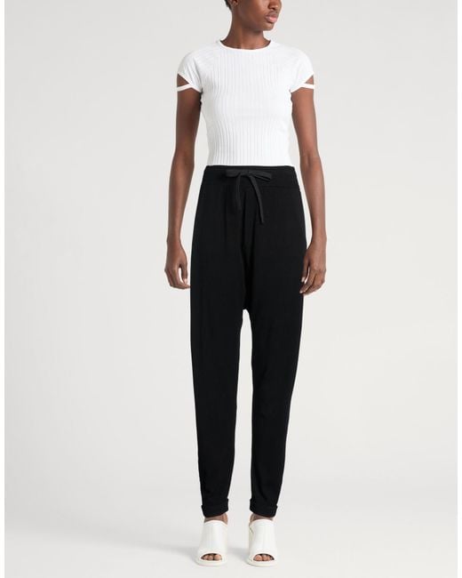 Isabel Benenato Black Pants Viscose, Polyester