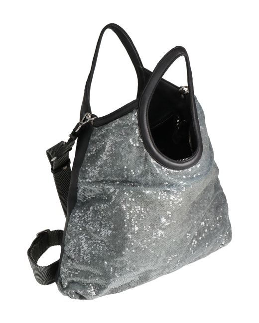 Caterina Lucchi Gray Charcoal Handbag Calfskin