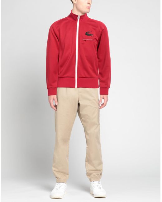 Lacoste Red Sweatshirt for men