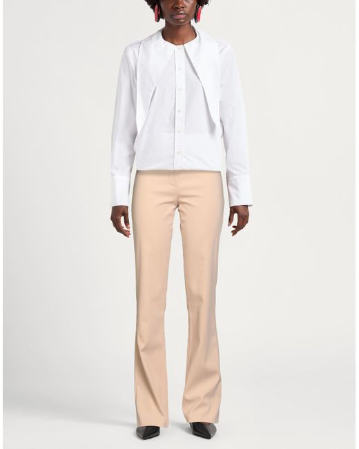 Patrizia Pepe Natural Pants Polyester, Elastane