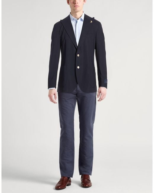 Tombolini Blue Blazer Wool for men