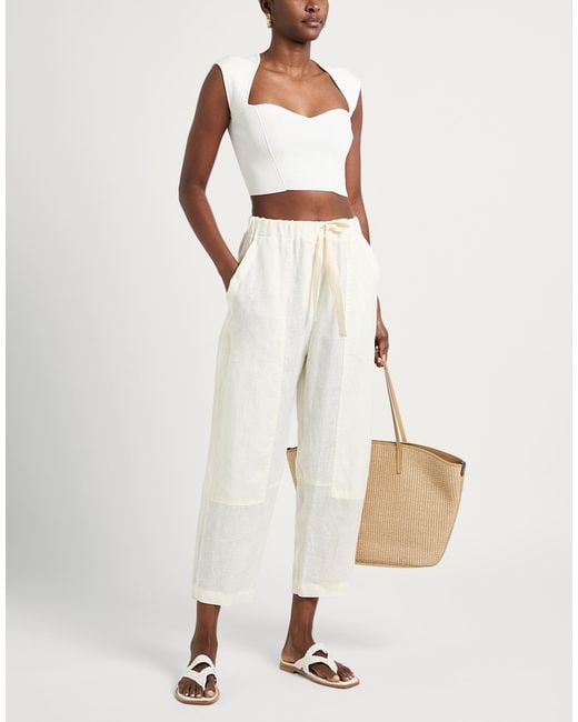 Ottod'Ame White Trouser