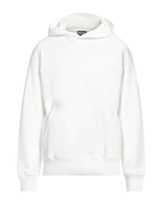 DIESEL White Sweatshirt for men