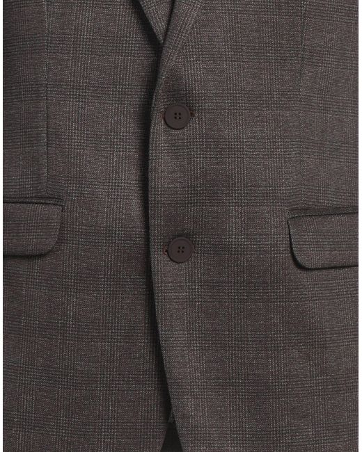 DIGEL Black Dark Blazer Polyester, Cotton, Polyamide for men