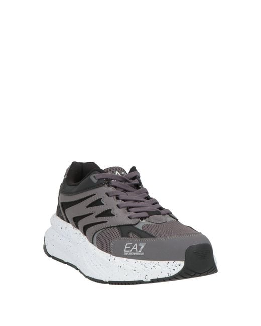EA7 White Sneakers Textile Fibers, Synthetic Material for men