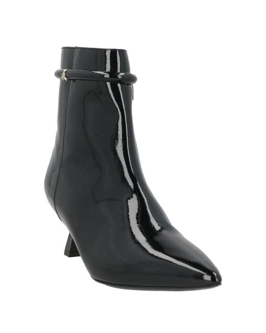 Patrizia Pepe Black Ankle Boots Leather