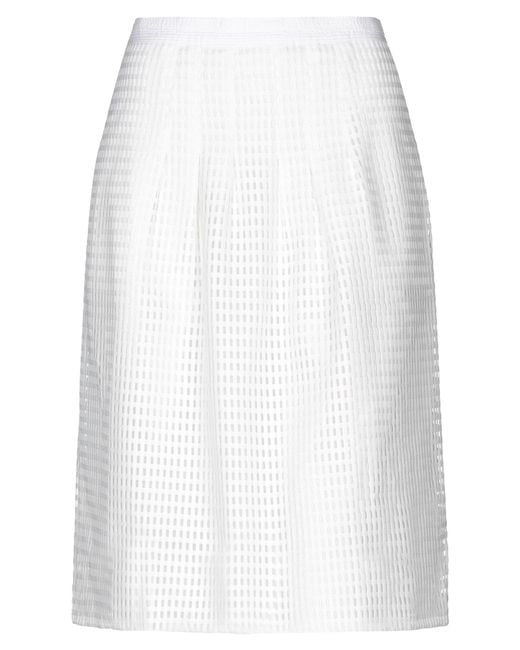 Paul Smith White Midi Skirt Polyester