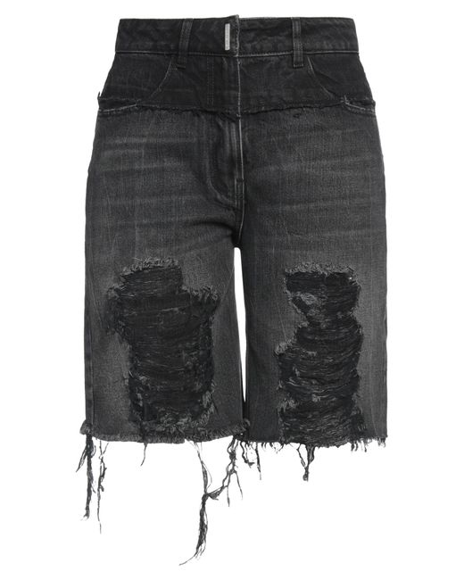 Givenchy Gray Denim Shorts