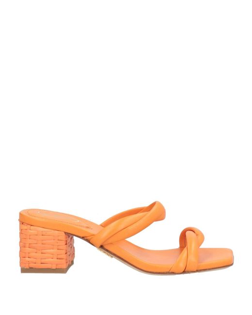 Rodo Orange Sandals Leather