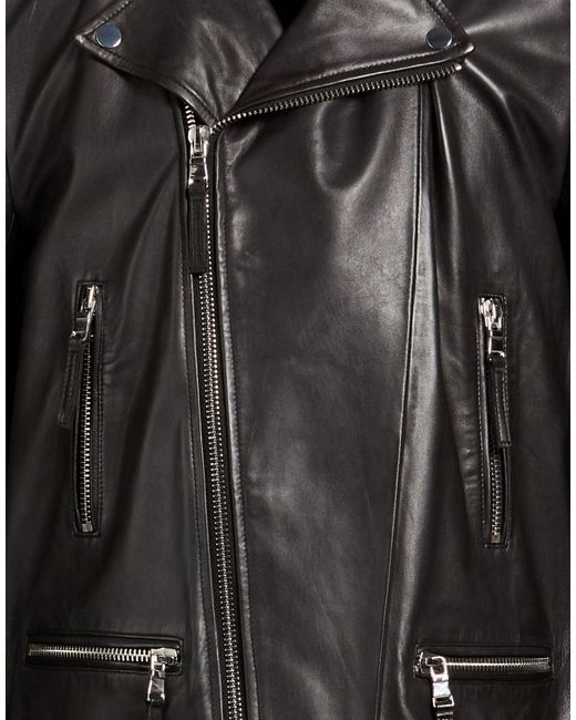 Bully Black Jacket Leather for men