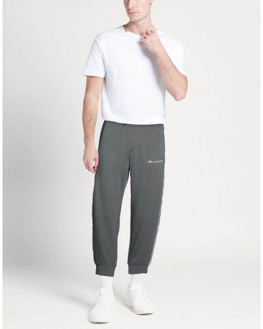 ARMANI EXCHANGE Gray Dark Pants Polyester, Viscose, Elastane for men