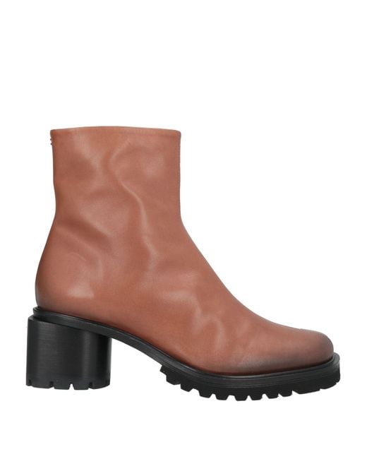 Halmanera Brown Ankle Boots Leather