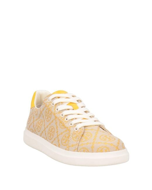 Tory Burch Natural Sneakers Leather, Textile Fibers