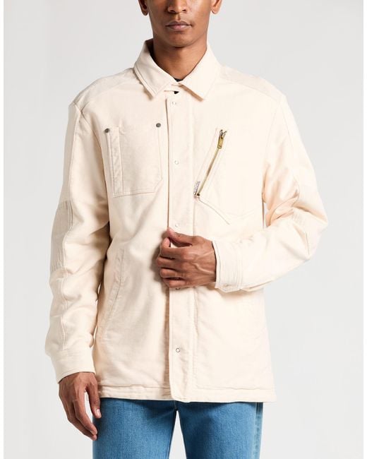Objects IV Life Natural Ivory Jacket Organic Cotton, Elastane for men