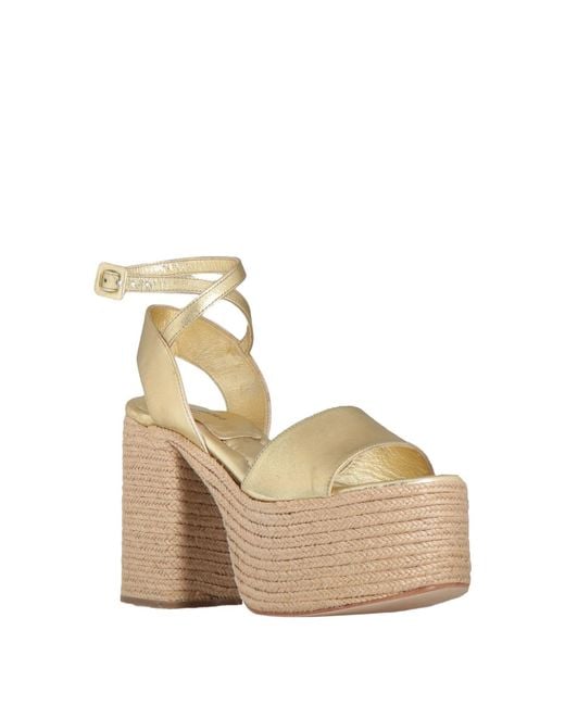 Paloma Barceló Natural Sandals Leather
