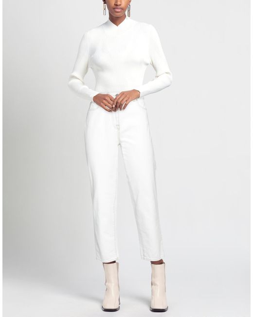 Peserico White Jeans Cotton, Elastane