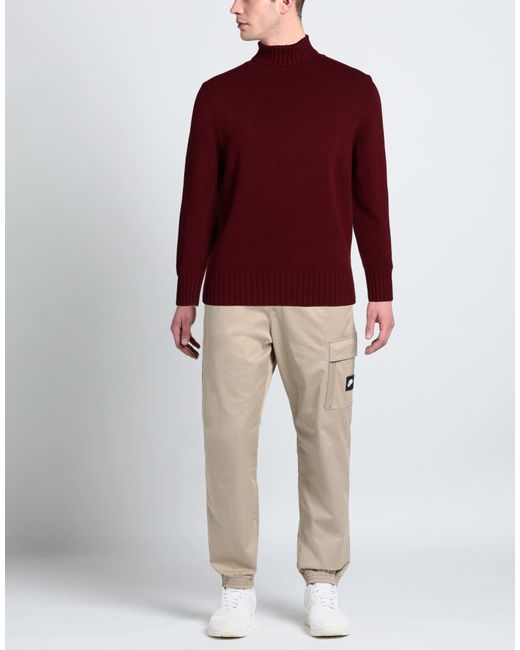 Doppiaa Red Turtleneck Wool, Polyamide for men
