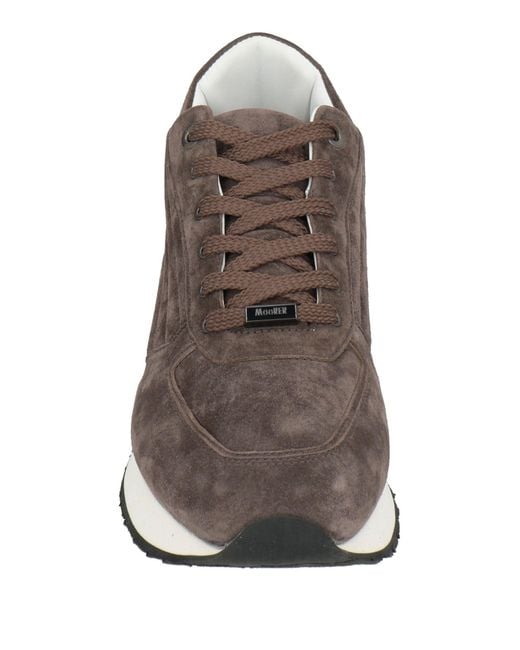 Moorer Brown Sneakers Leather for men