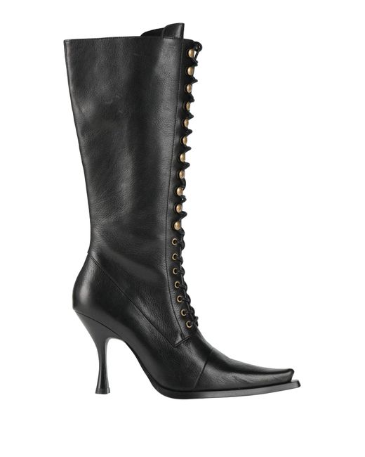 Jeffrey Campbell Black Boot Leather