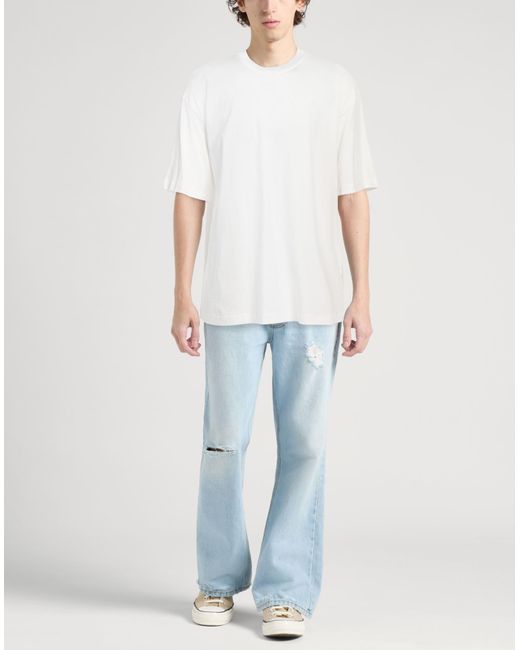 DIESEL White T-Shirt Cotton for men