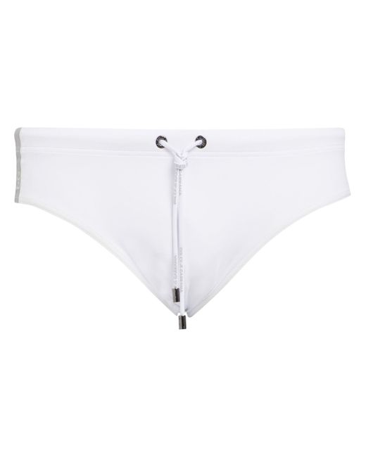 Dolce & Gabbana White Bikini Bottoms & Swim Briefs for men