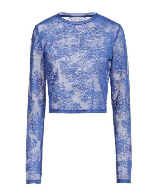 Patrizia Pepe Blue Bright Top Polyamide, Elastane