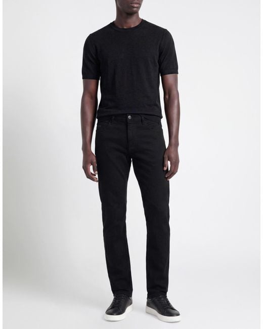 ARMANI EXCHANGE Black Jeans Cotton, Elastane for men