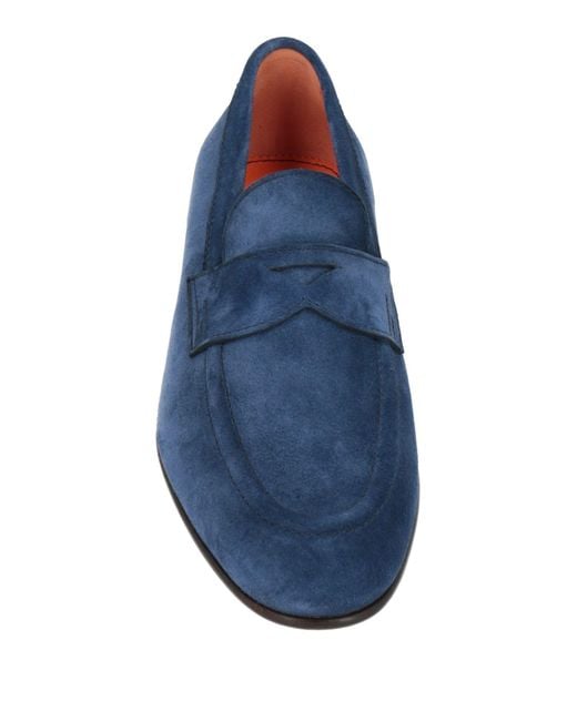 Santoni Blue Loafer for men