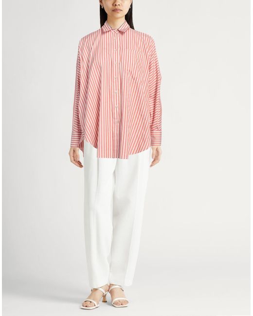 Brunello Cucinelli Pink Shirt Cotton, Silk, Brass