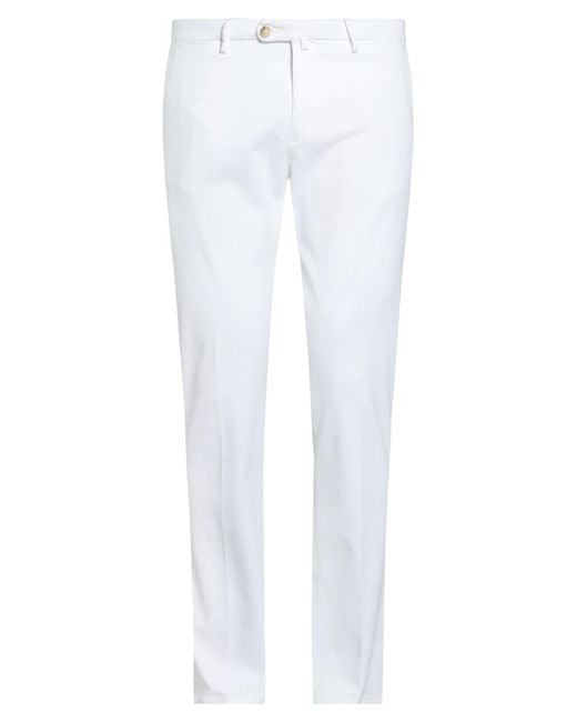 Luigi Borrelli Napoli White Trouser for men
