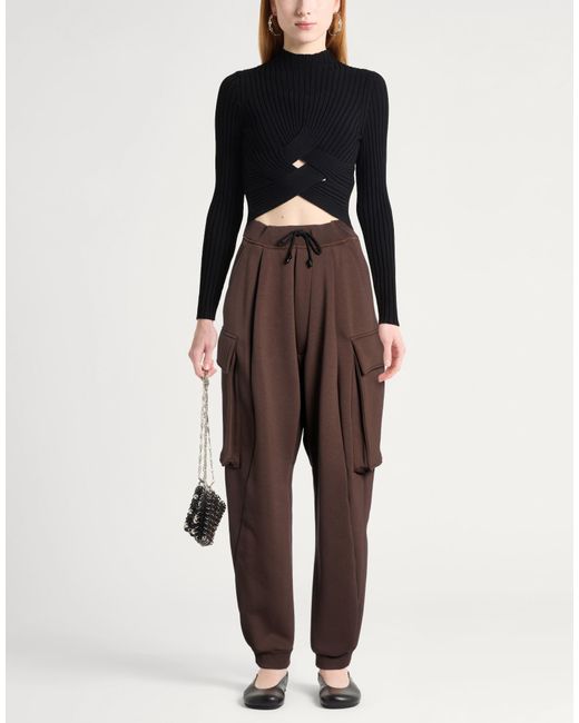DSquared² Brown Icon Dark Pants Cotton, Polyester