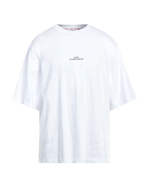 Gcds White T-shirt for men