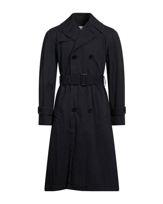 Maison Margiela Blue Overcoat & Trench Coat for men