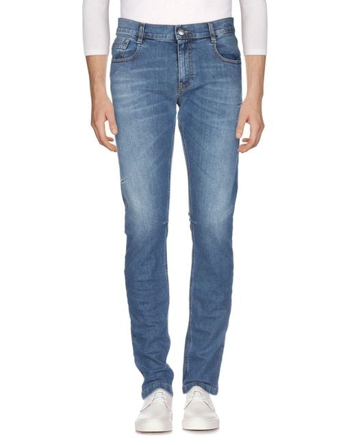Bikkembergs Blue Jeans Cotton, Elastane for men
