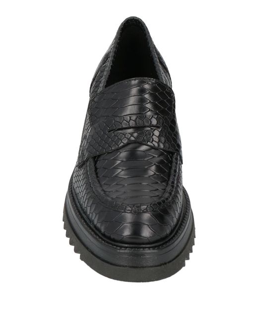 Sweet Lemon Black Loafers Leather
